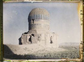 Image représentant Le mausolée de Gawhar-Châd (Gumbaz-I-Sabz : le dôme vert)