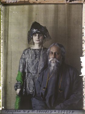 Image représentant Rabindranâth Tagore et la comtesse Anna de Noailles