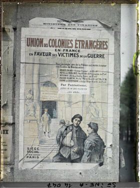 Image représentant Affiche Union des Colonies Etrangères en France en faveur des victimes de la guerre