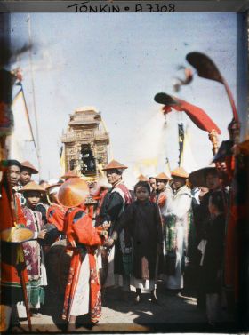Image représentant Le cortège funèbre d'un grand mandarin
