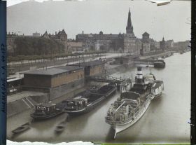 Image représentant Allemagne, Düsseldorf, Les Quais du Rhin vers St Lambert