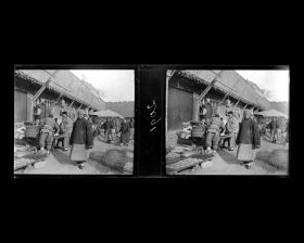 Image représentant Scène de rue sous le bastion au sud de Xizhimen ("porte Droite de l'Ouest")