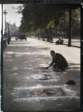 Image représentant Un pastelliste le long des quais