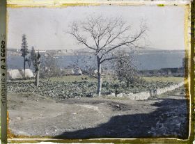Image représentant Vue sur la mer de Marmara et la côte d'Asie (faubourg d'Uskü dar)