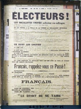 Image représentant Affiche de l'Union des intérêts économiques et sociaux pour les élections législatives de novembre 1919