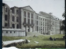 Image représentant France, Arras, Evêché en reconstruction