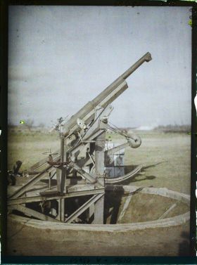 Image représentant France, Noyon, Pièce de 75 CA s/ plateforme
