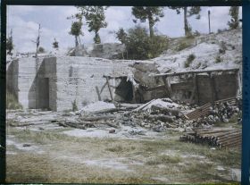 Image représentant France, Ste Marie à Py, Travaux de défenses s/ la ligne du Chin de fer