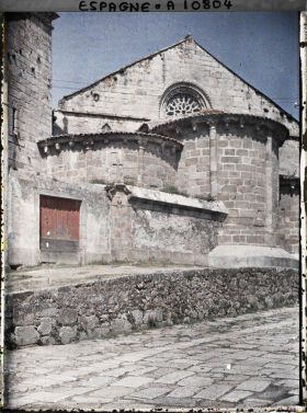 Image représentant Espagne, La Corogne, L'abside de l'Eglise Romane de Santiago à la Corogne