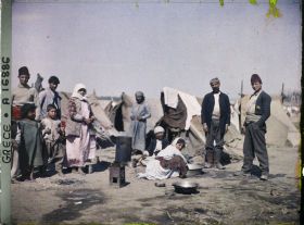 Image représentant Grèce, Salonique, Campement tzigane