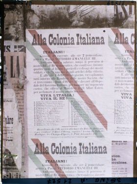 Image représentant Affiche adressée aux Italiens pour la venue du roi Victor-Emmanuel-III à Paris le jeudi 19 décembre 1918