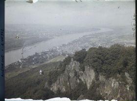 Image représentant Allemagne, Königswinter, Vue s/ le Rhin vers Bonn