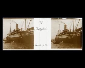 Image représentant Le vapeur allemand Staatssekretär Kraëtke de la Hamburg-Amerika Linie, amarré sur le Huangpu.