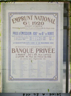 Image représentant Affiche de l'emprunt national de 1920, Banque privée