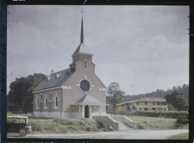 Image représentant France, La Harazée Marne (60 h), L'Eglise reconstruite