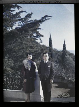 Image représentant Le prince et la princesse de Corée, invités par Albert Kahn