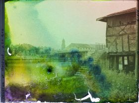 Image représentant France, Pont à Mousson, La Moselle vers l'Eglise St Laurent