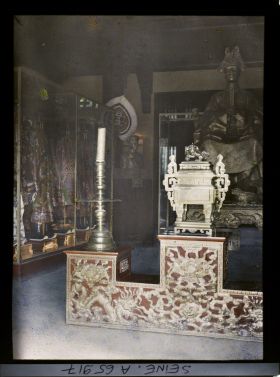 Image représentant L'Exposition Coloniale Internationale de 1931, l'intérieur du pavillon de l'Annam