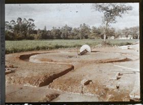 Image représentant Un manège pour la fabrication d'enduit servant à la construction des édifices