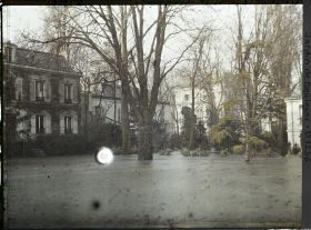Image représentant la grande pelouse inondée