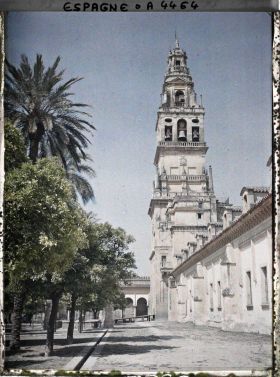 Image représentant Espagne, Cordoue, Clocher de la Cathédrale vu de l'intérieur de la Cour
