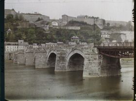 Image représentant Belgique, Namur, Occupation française, Ensemble du Grand Pont et de la Citadelle
