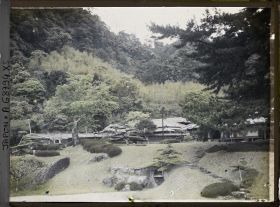 Image représentant Le jardin Iso-teien (Sengan-en) : le palais Iso-goten