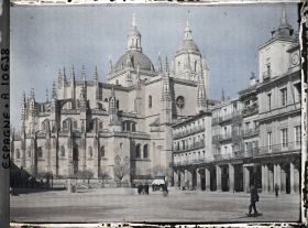 Image représentant Espagne, Ségovie, La Cathédrale vue de la Plaza de la Constitucion