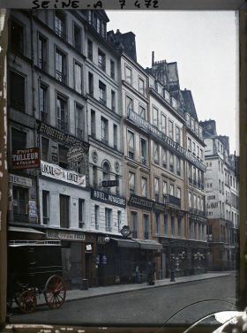 Image représentant La rue de Montmartre au niveau du numéro 116