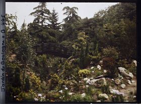 Image représentant Pont du " sanctuaire japonais " dans son environnement arboré