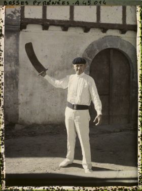 Image représentant Le joueur de pelote basque, Jean-Baptiste Duhalde dit Xilar (prononcer Chilar)