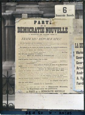 Image représentant Affiche du Parti de la nouvelle démocratie pour les élections législatives de novembre 1919