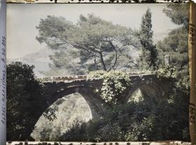 Image représentant Pont du jardin de la villa Cypris, vu en direction de Monaco