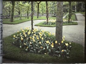 Image représentant Partie du verger-roseraie à l'ouest d'une allée menant à la forêt bleue, non loin du jardin français