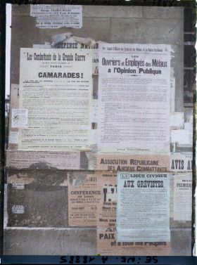 Image représentant Groupe d'affiches de la Ligue Civique, des Combattants de la Grande Guerre et du Comité d'Entente des Syndicats des Métaux de la Région Parisienne