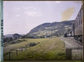 Image représentant Panorama pris du train allant vers Christiania