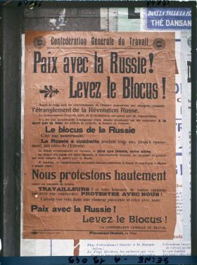Image représentant Affiche de la Confédération générale du travail pour les élections législatives de novembre 1919