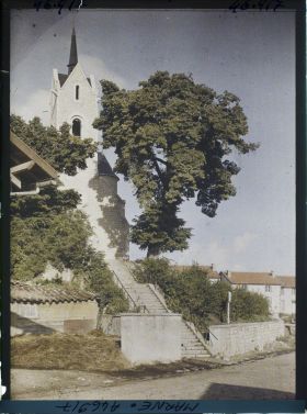 Image représentant France, St Thomas Marne (76 h), L'Eglise vue de la Rte de Servon