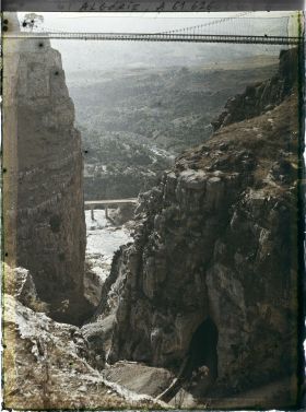 Image représentant Algérie, Constantine, Sortie des gorges du Rhumel