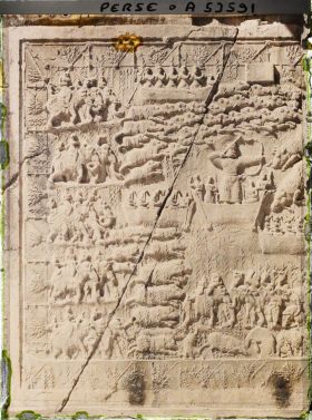 Image représentant Paroi latérale gauche de la grande grotte : scène de chasse royale au sanglier