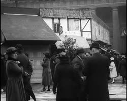 Image représentant Reconstitution, place Saint-Sulpice, d'un coin de l'ancienne foire Saint-Germain