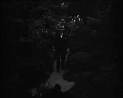 Image représentant Albert Kahn reçoit monsieur Piétri dans les jardins de sa propriété de Boulogne.