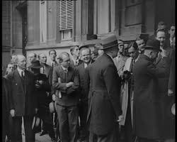 Image représentant La visite du chancelier M. Brüning et du ministre des affaires étrangères d'Allemagne M. Curtius