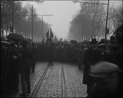 Image représentant Manifestation du Parti Communiste à l'occasion de la mort de Lénine