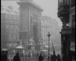 Image représentant La porte Saint-Denis sous la neige