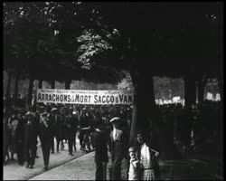 Image représentant Manifestation en faveur de Sacco et Vanzetti