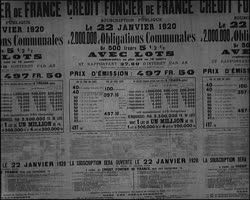 Image représentant Affiches de l'Emprunt Italien et du Crédit Foncier de France