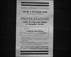 Image représentant Affiche de protestation des commerçants de la rue St-Honoré contre les nouveaux impôts