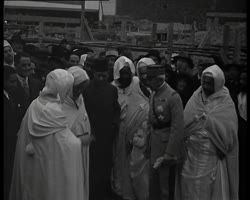 Image représentant Pose de la première pierre de la Mosquée de Paris par le Maréchal Lyautey