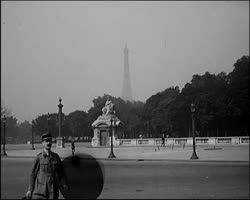 Image représentant Protections contre les bombes avenue des Champs-Elysées et place de la Concorde